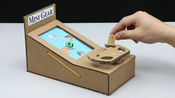 Поделки самоделки как сделать телефон How To Make UFO Desktop Game from Cardboard - YouTube Thinking gift, Cardboard, 