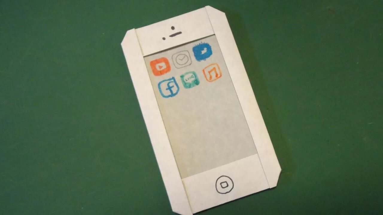 Поделки самоделки как сделать телефон 簡 単."ス マ ホ"折 り 紙 Easy! "Smart phone" origami - YouTube