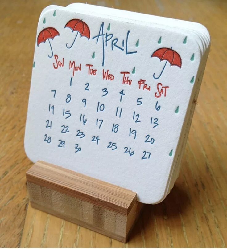 Поделки самоделки календарь Lettuce press.com Little calendar! Diy desk calendar, Mini desk calendar, Diy ca