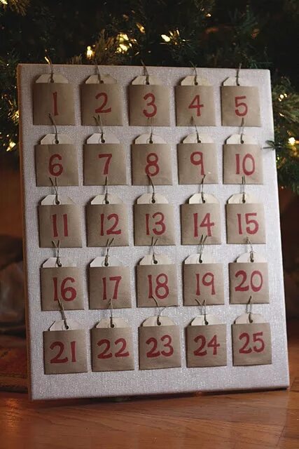 Поделки самоделки календарь Advent calendar. Diy advent calendar, Christmas countdown diy, Christmas calenda