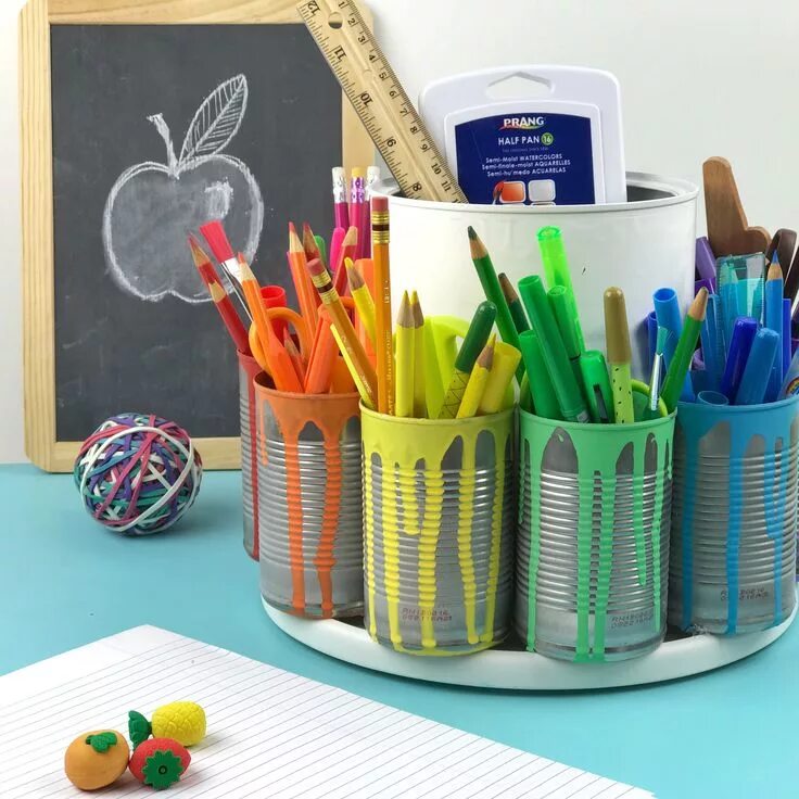 Поделки самоделки канцелярия 7 Genius Back to School Ideas You Can DIY School diy, Diy school supplies, Cool 