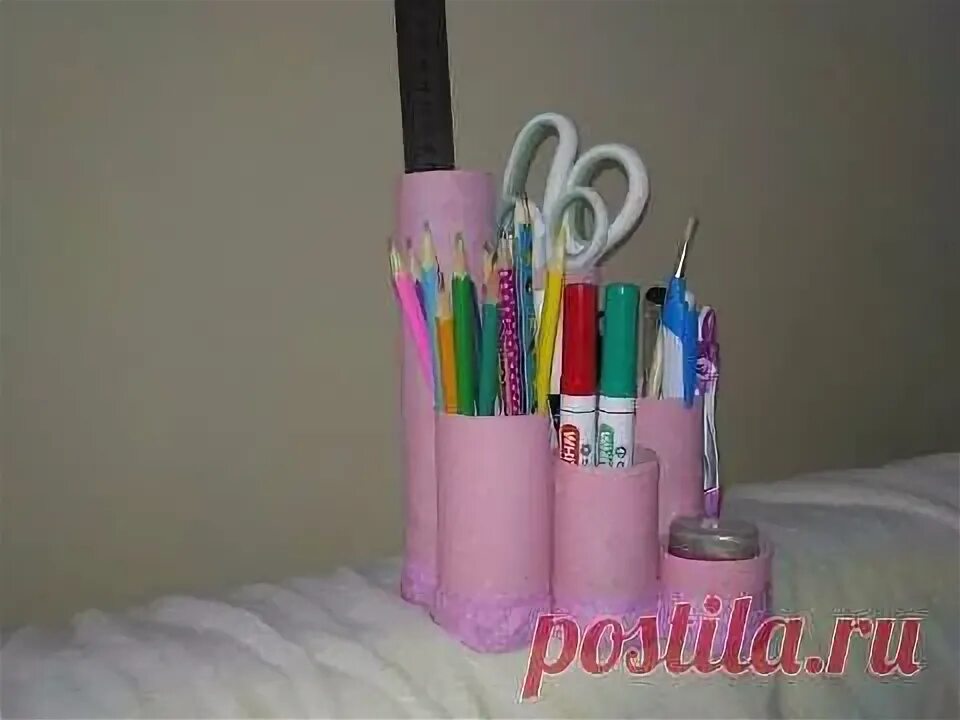 Поделки самоделки канцелярия своими руками DIY Органайзер для КАНЦЕЛЯРИИ / БЮДЖЕТНЫЙ вариант Поделки и подарки своими рукам