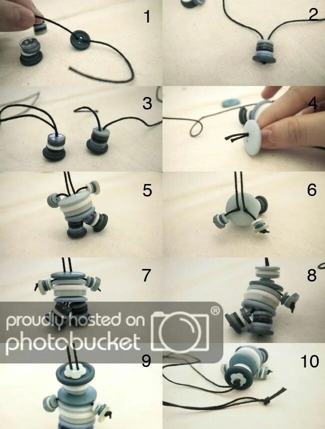 Поделки самоделки кнопка Photobucket Button crafts, Diy buttons, Diy button crafts