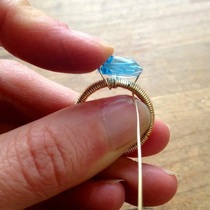 Поделки самоделки кольцо Pin by Наталия Варенникова on Украшения нательные Diy stone rings, Wire wrapped 