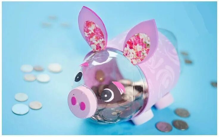 Поделки самоделки копилка Cómo hacer una alcancía reciclada en casa? http://on.fb.me/1fuPLfc Crafts for ki