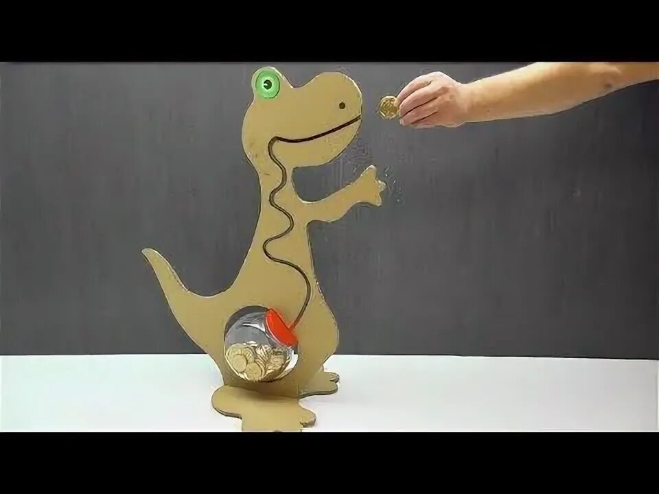 Поделки самоделки копилка How to Make Coin Bank Dino Coin piggy bank at home in 2024 Piggy bank diy, Diy c
