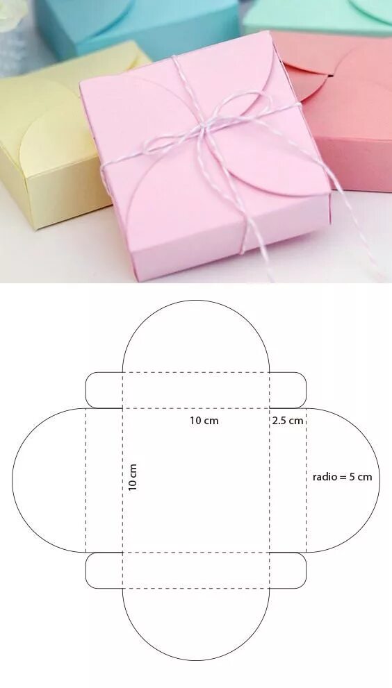 Поделки самоделки коробочка Caja de cartulinas para regalo Packaging diy box, Diy gift box template, Handmad