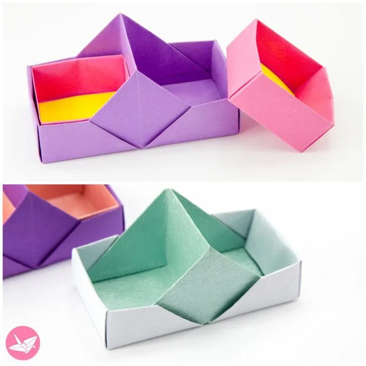Поделки самоделки коробочка оригами 2 Sectioned Origami Tray / Tool Box Tutorial Useful origami, Origami box, Origam