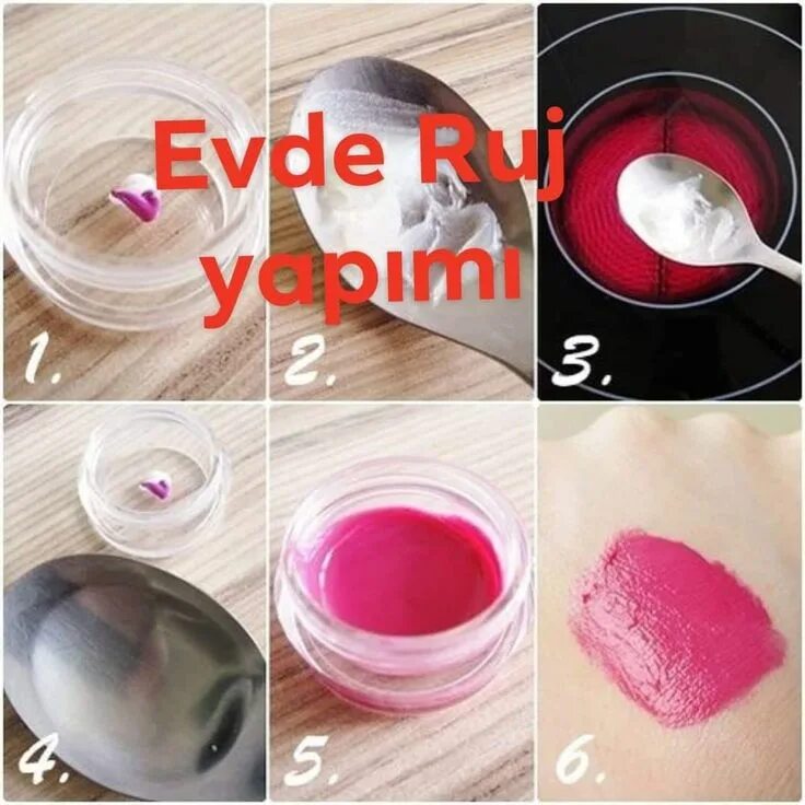 Поделки самоделки косметика EVDE KENDİ RUJUNUZU YAPIN, 2020 Rujlar, Makyaj dersi, Nane