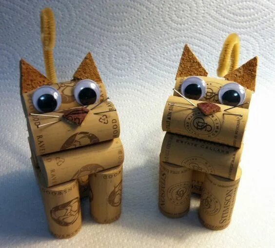 Поделки самоделки кот Use ordinary cork stoppers for amazing Craft decorations and Christmas ornaments