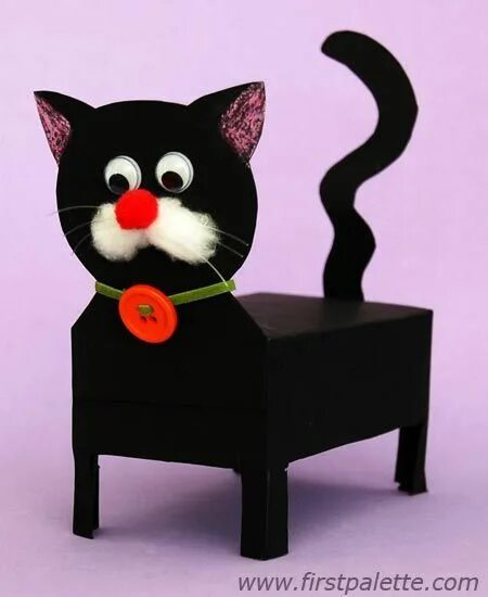 Поделки самоделки котики 5 Cat Crafts For Young Children - diy Thought. Box cat craft Cat crafts kids, Ca