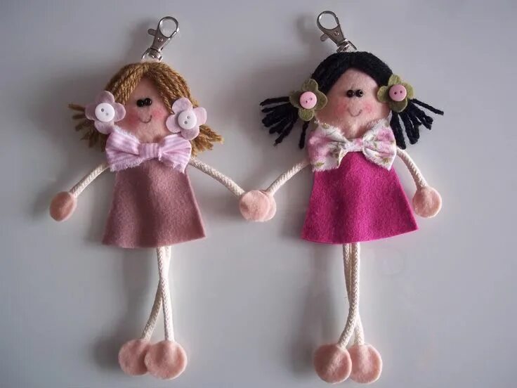 Поделки самоделки кукла Pin on bonecas Felt dolls, Felt ornaments patterns, Doll crafts
