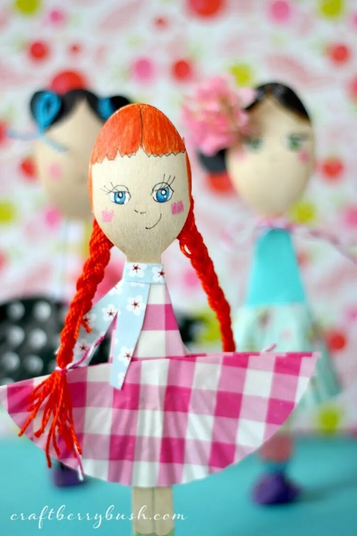 Поделки самоделки кукла Fashion wooden spoon dolls by Craftberry Bush Manualidades, La artesanía de muñe