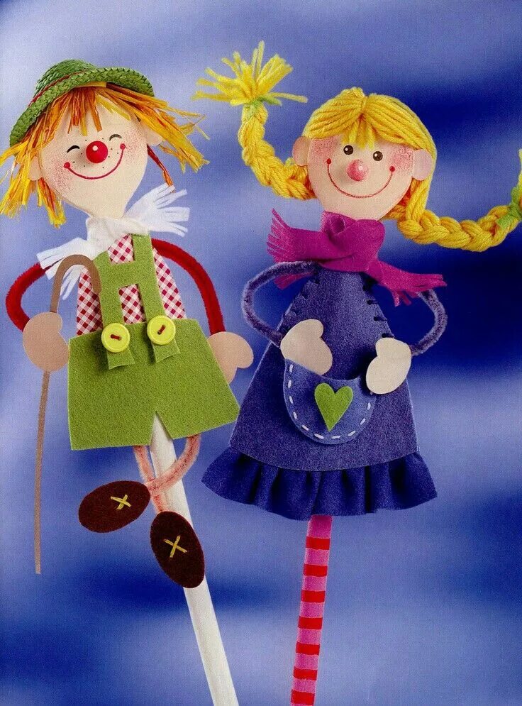 Поделки самоделки кукла Pin on Ideas Puppet crafts, Spoon crafts, Hand art kids