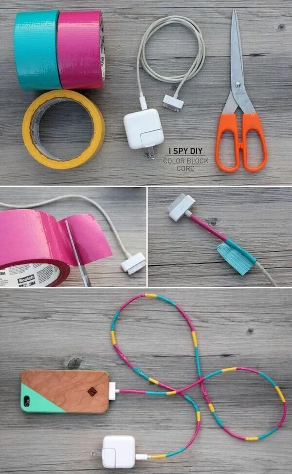 Поделки самоделки лайфхаки This Is A Good Way To Prevent Ur Cord From Bending And Ripping I spy diy, Electr