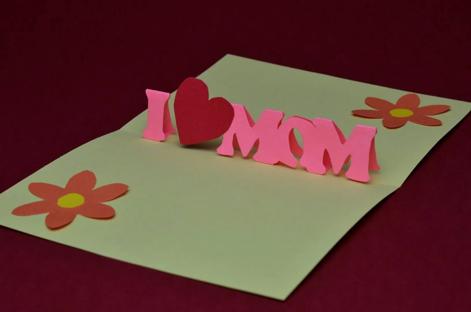 Поделки самоделки маме Mother's Day Card with Flowers