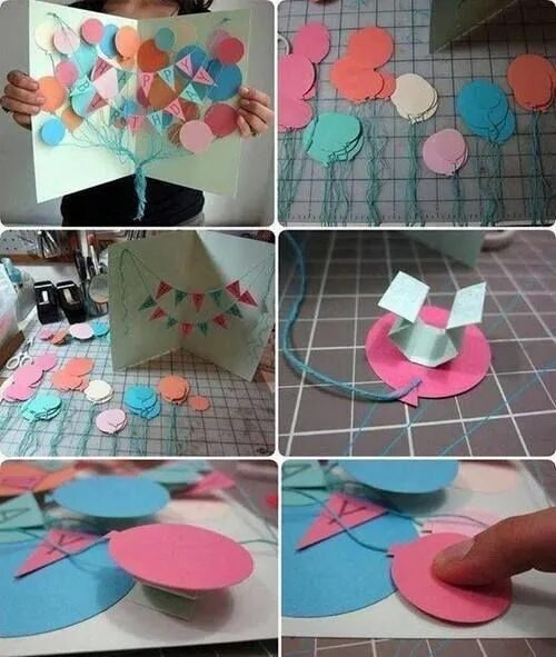 Поделки самоделки на день рождения Imagen de diy, birthday, and card Homemade birthday cards, Birthday card craft, 