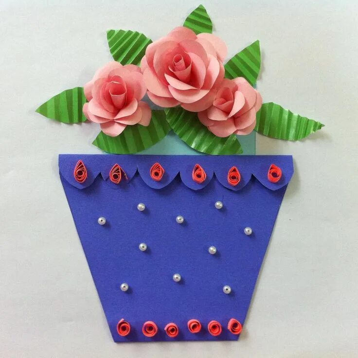 Поделки самоделки на день рождения DIY Flower Pot Card - DIY Mother's Day Card - Createsie Mother's day diy, Diy fl