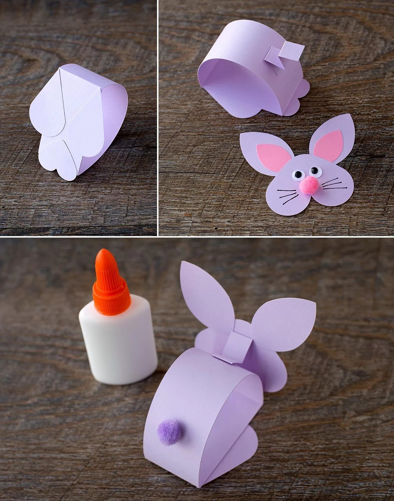 Поделки самоделки очень легкие Paper Bunny Craft Bunny crafts, Rabbit crafts, Easter crafts for kids