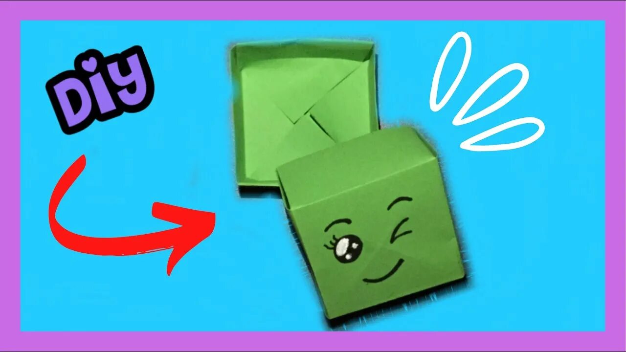 Поделки самоделки оригами без клея ★ КАК СДЕЛАТЬ КОРОБКУ ИЗ БУМАГИ ★ поделки самоделки без клея - поделки самоделки