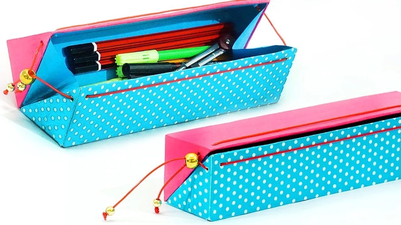 Поделки самоделки пенал DIY Pencil Case : How to make Pencil Case from Waste Cardboard Back to School Be