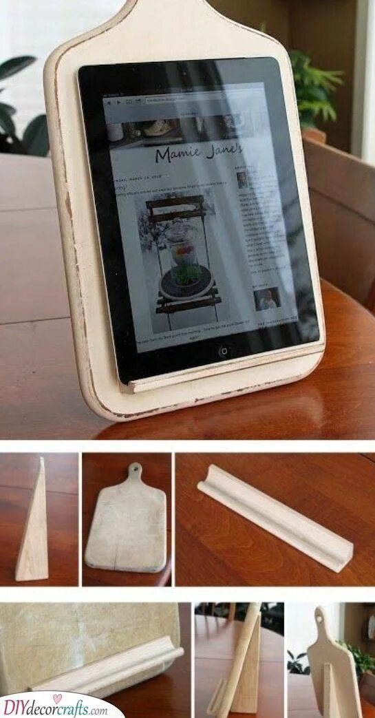 Поделки самоделки планшет A Tablet Holder - Creative and Useful Diy ipad stand, Kitchen tablet holder, Diy