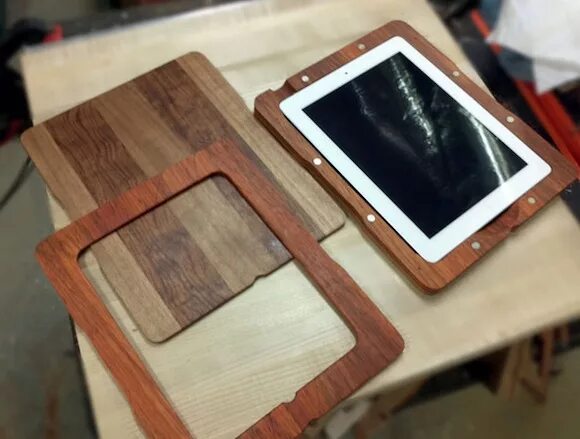 Поделки самоделки планшет Деревянный чехол для iPad 2 своими руками