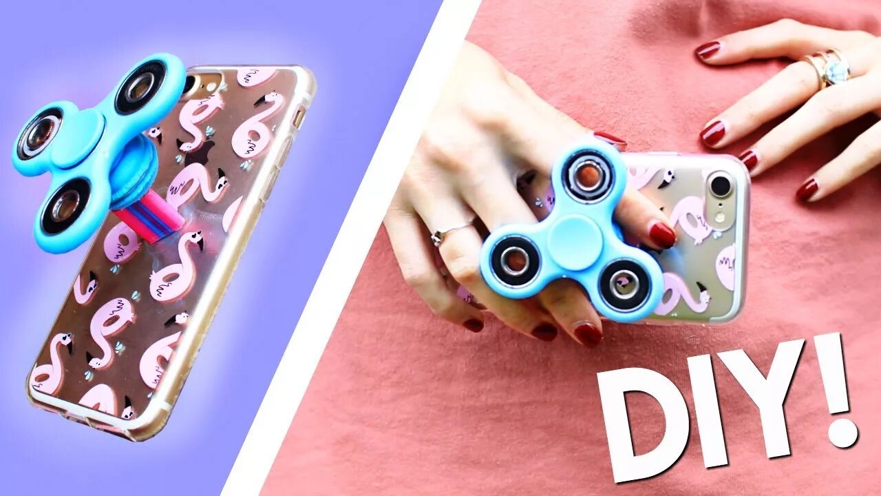 Поделки самоделки поп ит DIY FIDGET SPINNER POP SOCKET PHONE CASE! - YouTube