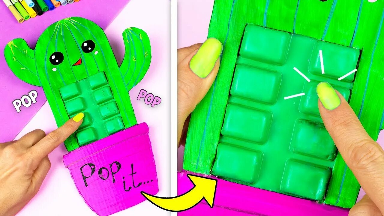 Поделки самоделки поп ит How To Make a Pop It Fidget Toy! DIY Pop It - YouTube