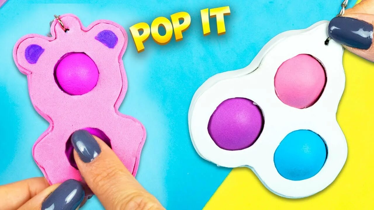 Поделки самоделки поп ит DIY Pop It Fidgets! Viral TikTok fidget toys - YouTube