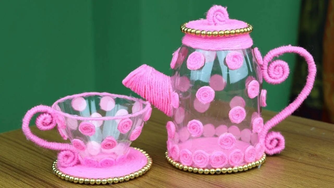 Поделки самоделки попить Make Amazing Tea Cup and Saucer With Waste Plastic Bottle - DIY Plastic Bottle C