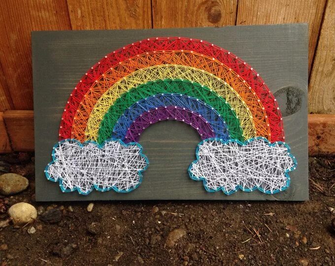 Поделки самоделки радужные Pin em craft ideas