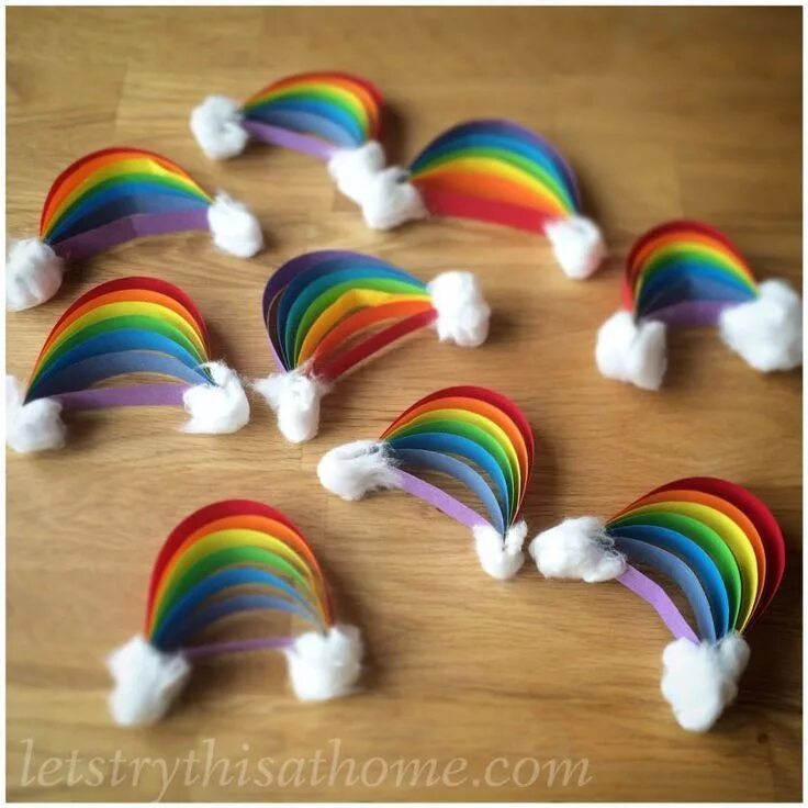 Поделки самоделки радужные #minipapierregenbogen #minipapierregenbogen #regenbogen #regenbogen #basteln #lu