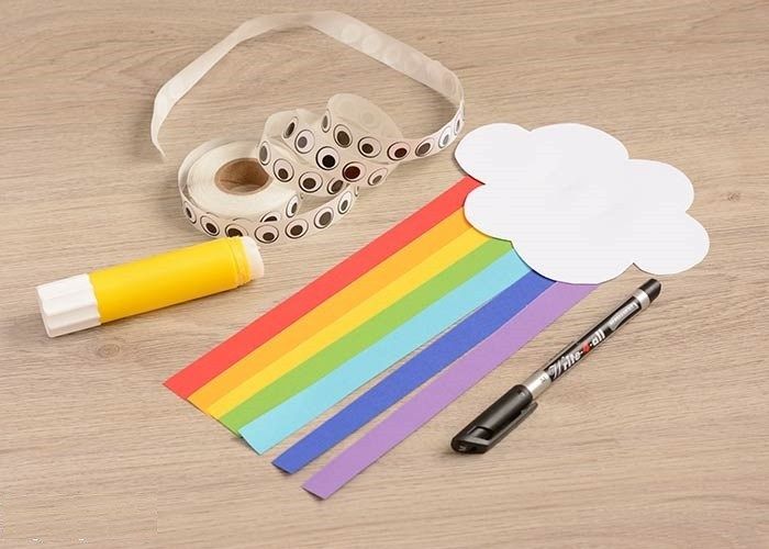 Поделки самоделки радужные друзья How to Make DIY Cute Paper Rainbow Craft For Kids Crafts for kids, Rainbow craft
