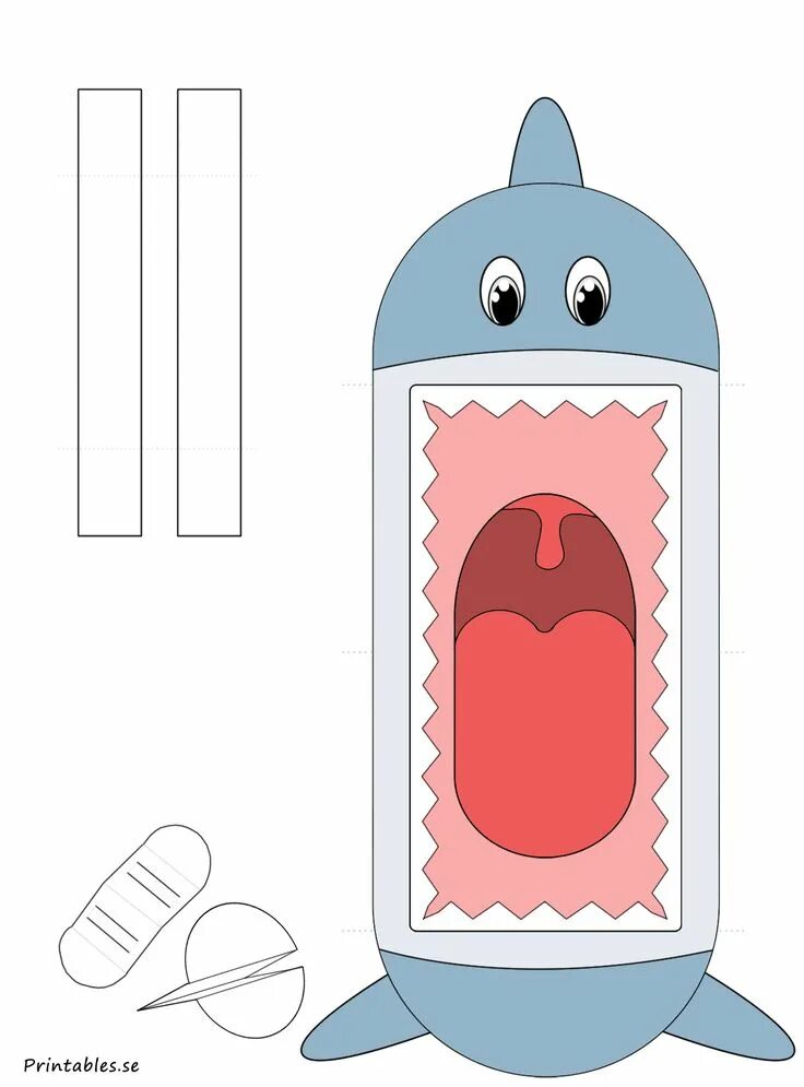 Поделки самоделки рисунки Hand puppet: Shark #handpuppets Hand puppet: Shark Papir kunst, Idéer til tegnin