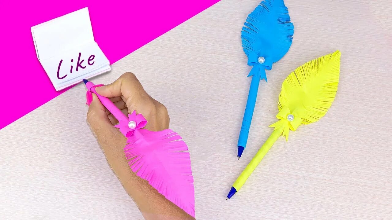 Поделки самоделки ручки Легкое Оригами Ручка из Бумаги Как сделать Поделки из бумаги своими руками Орига