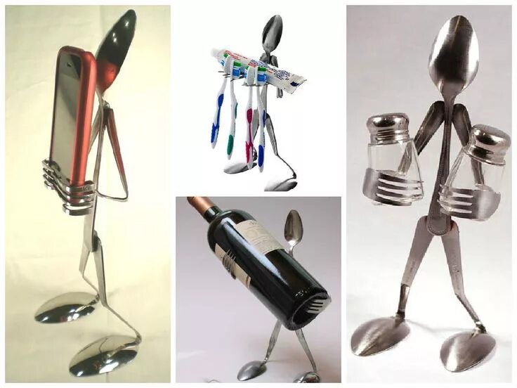 Поделки самоделки штучки Оригинальные поделки из столовых приборов / поделки Plastic spoons, How to make 