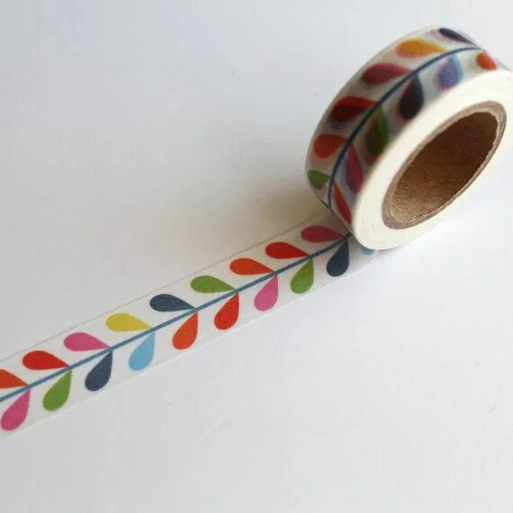 Поделки самоделки скотч Orla Kiely Inspired Pattern Washi Tape / Bright Crafting, Gift Wrapping Tape Was