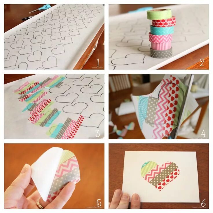 Поделки самоделки скотч "Stuck On You" Washi Tape Valentines Washi tape crafts, Washi tape diy, Washi ta