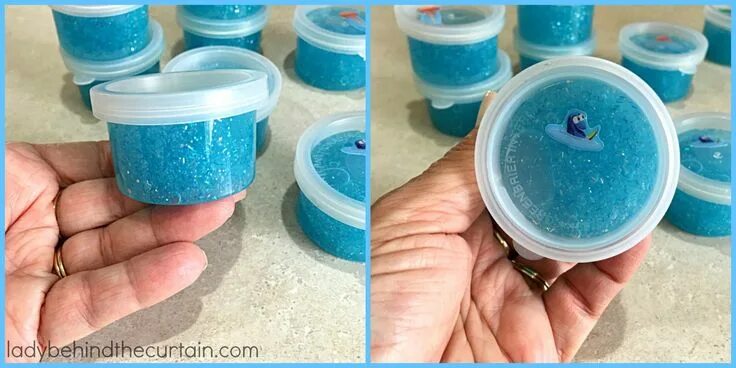 Поделки самоделки слайм How To Make Finding Dory Glitter Slime Recipe Glitter slime, Finding dory, Findi