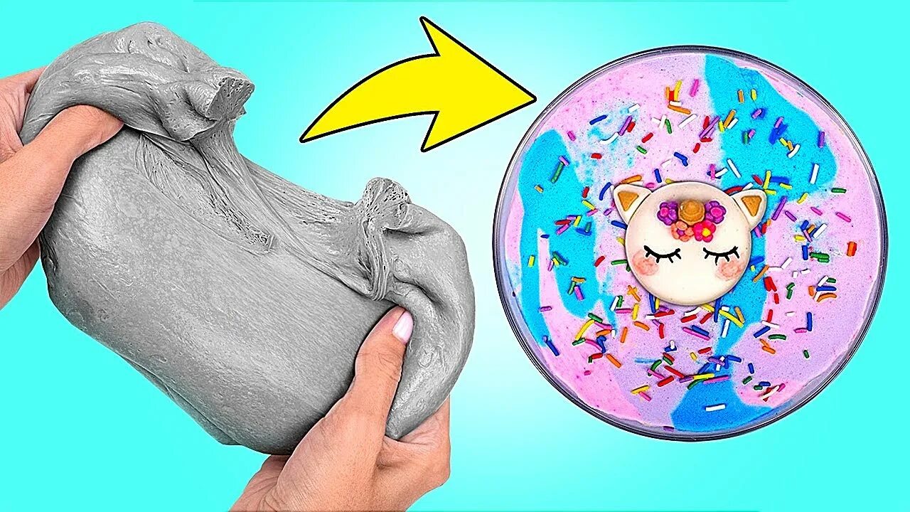 Поделки самоделки слайм сэм Awesome Old Slime Makeover How To Make Old Grey Slime Beautiful Again - YouTube