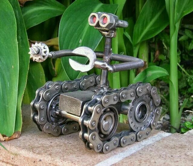 Поделки самоделки смотреть онлайн Pin en metales preciosos Arte en metal, Arte metal reciclado, Arte de acero