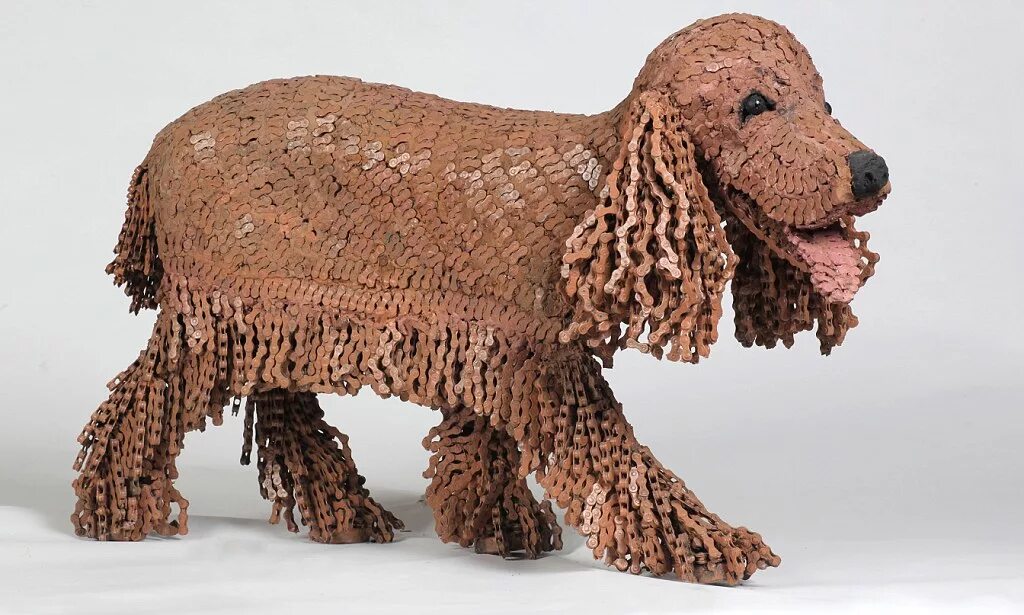 Поделки самоделки собачка Ain't nothing but a chain dog! Artist creates sculptures of man's best friend ou