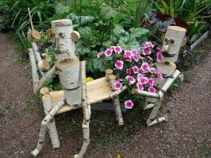 Поделки самоделки своими руками из подручных Pin on My inspiration Garden ornaments, Garden makeover, Garden lovers club