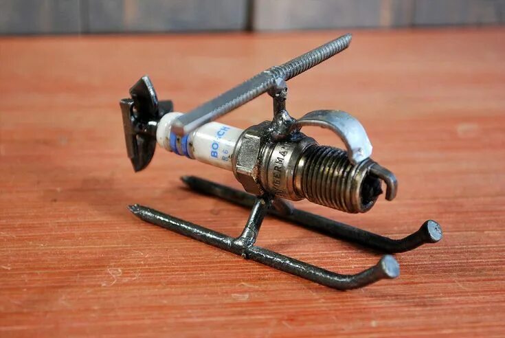 Поделки самоделки своими руками легкие Helicóptero - Etsy México Lasprojecten, Metaal lassen, Metalen projecten