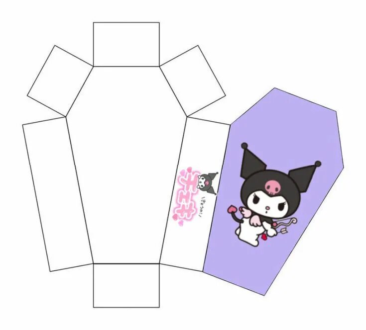 Поделки самоделки сюрпризы из бумаги kuromi coffin mold Поделки с hello kitty, Бумажные шаблоны, Хэллоуин проекты Hel