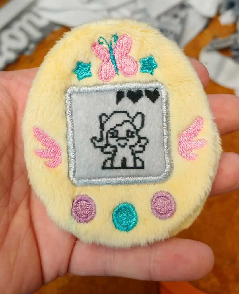 Поделки самоделки тамагочи #1747799 - safe, artist:sew_adorkable, artist:trashkitten-plushies, fluttershy, 