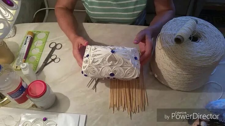 Поделки самоделки таня Мастер класс #3 "Кружевная шкатулка" часть 1 Ficelle, Bricolage, Decoration