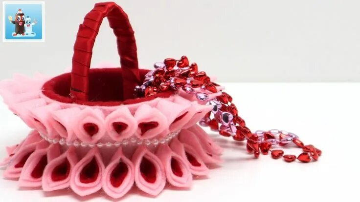 Поделки самоделки таня новые Easy DIY Basket from Felt Art and Craft Ideas for Gift Diy basket, Diy arts and 