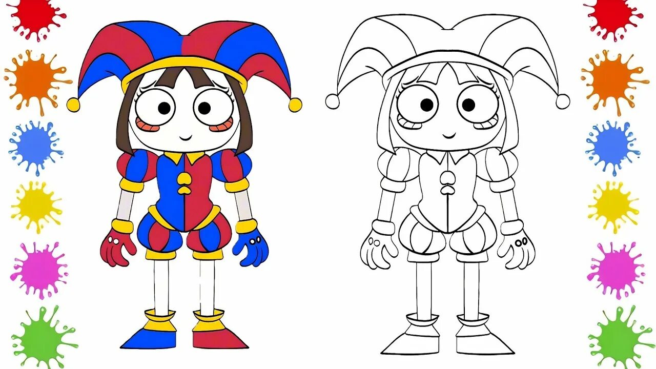 Поделки самоделки цифровой цирк How To Draw Pomni from The Amazing Digital Circus Cute Easy Drawing Tutorial - Y